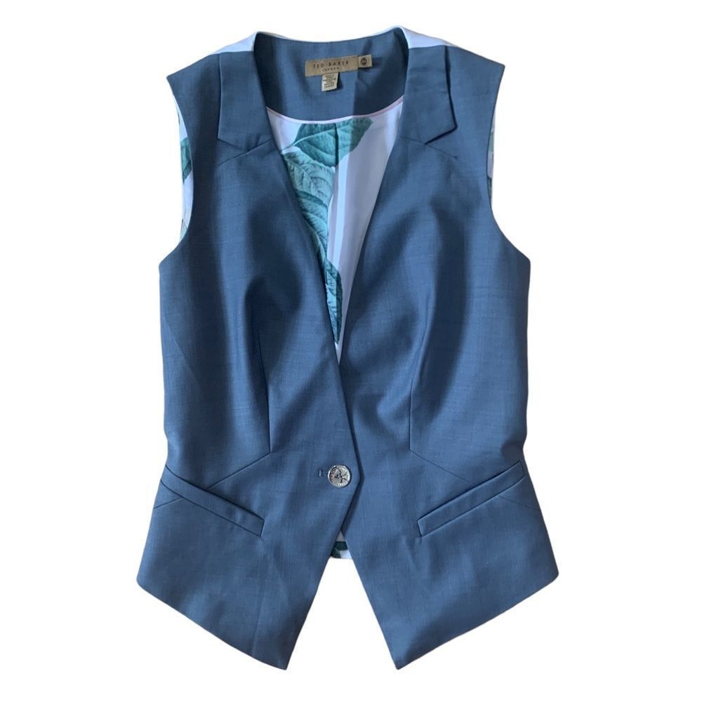 Grey and White Ted Baker London Vest Size 0